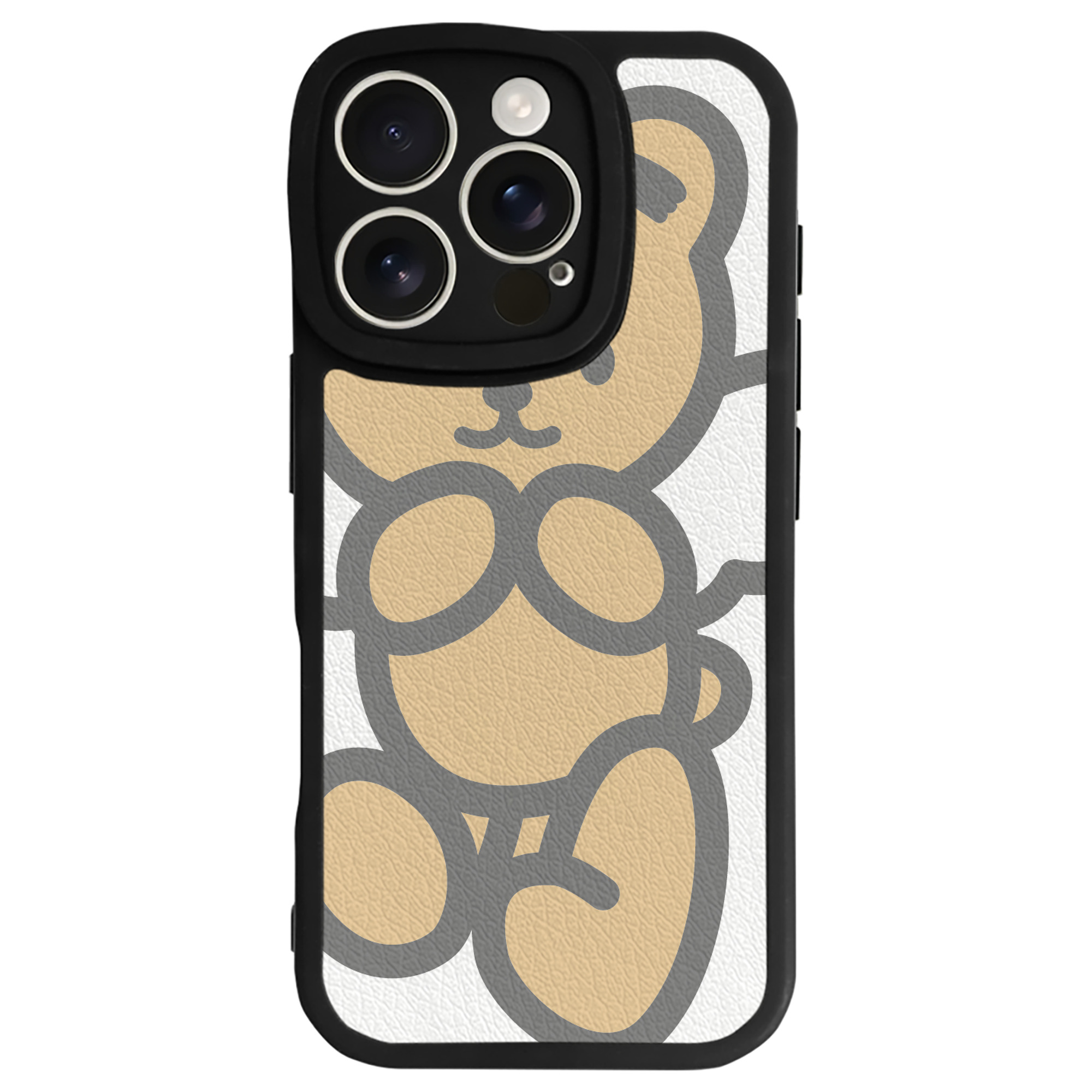（画像用） Hello Kitty ハローキティ 【iPhone 16シリーズ対応】シリコンスマホケース（レザー調） 材質：シリコン